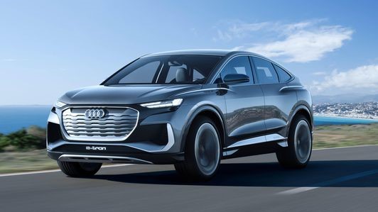 奥迪Q4 E-Tron Sportback Concept预览了一款更具空气动力学性能的小型电动SUV