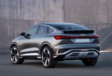 前沿汽车资讯:奥迪Q4 E-Tron Sportback Concept预览了一款更具空气动力学性能的小型电动SUV