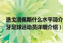 迭戈洛佩斯什么水平简介（关于迭戈洛佩斯 1981年生西班牙足球运动员详细介绍）