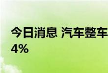 今日消息 汽车整车板块异动下跌 板块跌幅超4%