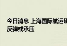 今日消息 上海国际航运研究中心：航运周期已近尾声 市场反弹或承压