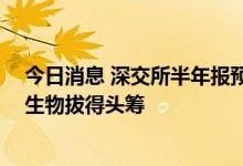 今日消息 深交所半年报预约披露时间出炉 沃华医药、迈克生物拔得头筹