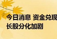 今日消息 资金兑现浮盈冲动显现 基金预判成长股分化加剧