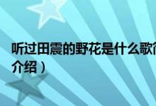 听过田震的野花是什么歌简介（关于野花 田震演唱歌曲详细介绍）