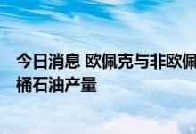 今日消息 欧佩克与非欧佩克产油国决定8月日均上调64.8万桶石油产量