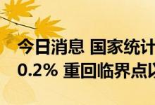 今日消息 国家统计局：6月份制造业PMI为50.2% 重回临界点以上