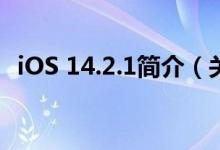 iOS 14.2.1简介（关于iOS 14.2详细介绍）