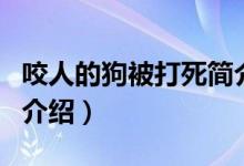 咬人的狗被打死简介（关于狗咬死人事件详细介绍）