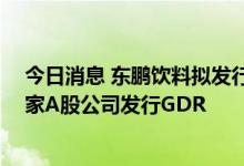 今日消息 东鹏饮料拟发行全球存托凭证登陆瑞交所 年内多家A股公司发行GDR