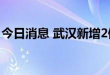 今日消息 武汉新增2例新冠病毒无症状感染者