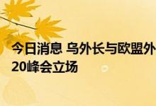 今日消息 乌外长与欧盟外交与安全政策高级代表通话 协调G20峰会立场