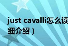 just cavalli怎么读简介（关于just cavalli详细介绍）