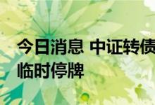 今日消息 中证转债高开0.11% 杭氧转债盘中临时停牌