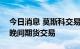 今日消息 莫斯科交易所将从7月12日起恢复晚间期货交易