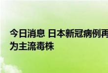 今日消息 日本新冠病例再度激增 专家：奥密克戎BA.5正成为主流毒株