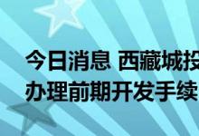 今日消息 西藏城投：结则茶卡盐湖项目正在办理前期开发手续