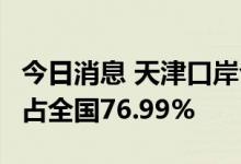 今日消息 天津口岸今年前6月平行进口汽车量占全国76.99%