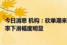 今日消息 机构：砍单潮来袭，下半年八英寸晶圆厂产能利用率下滑幅度明显