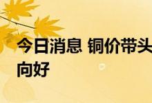 今日消息 铜价带头回落 家电企业下半年盈利向好