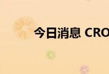 今日消息 CRO概念板块大幅走低