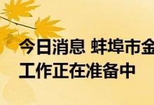 今日消息 蚌埠市金融局：村镇银行垫付相关工作正在准备中