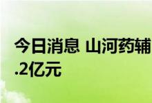 今日消息 山河药辅：拟发行可转债募资不超3.2亿元