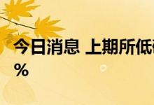 今日消息 上期所低硫燃油期货主力合约大跌5%