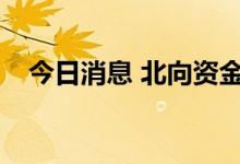 今日消息 北向资金今日净卖出68.74亿元