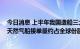 今日消息 上半年我国造船三大指标继续位居世界第一 液化天然气船接单量约占全球份额三分之一