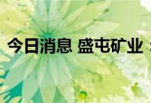 今日消息 盛屯矿业：子公司为公司提供担保