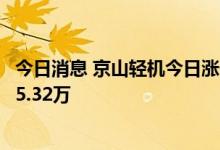 今日消息 京山轻机今日涨停 光大证券宁波解放南路买入8045.32万