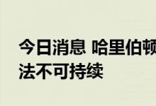 今日消息 哈里伯顿CEO：战略石油储备的做法不可持续