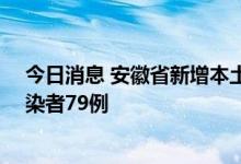 今日消息 安徽省新增本土确诊病例4例  新增本土无症状感染者79例