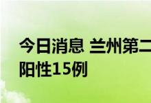 今日消息 兰州第二轮全员核酸检测发现初筛阳性15例