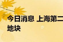 今日消息 上海第二批次集中供地共32幅涉宅地块