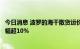 今日消息 波罗的海干散货运价指数上涨，巴拿马型船本周涨幅超10%