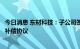 今日消息 东材科技：子公司签署东西第二干道项目征地拆迁补偿协议