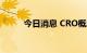 今日消息 CRO概念板块震荡走低