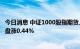 今日消息 中证1000股指期货上市首日  主力合约 IM2208开盘涨0.44%