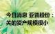 今日消息 亚普股份：公司与储氢系统业务相关的资产规模很小