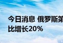 今日消息 俄罗斯第二季度商品和服务出口同比增长20%