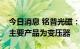 今日消息 铭普光磁：公司用于新能源汽车的主要产品为变压器