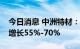 今日消息 中洲特材：预计山本半年净利同比增长55%-70%