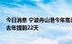 今日消息 宁波舟山港今年集装箱吞吐量已超2000万箱，较去年提前22天