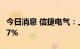 今日消息 信捷电气：上半年净利同比减少12.7%