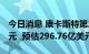 今日消息 康卡斯特第二季度营收300.16亿美元  预估296.76亿美元