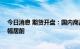 今日消息 期货开盘：国内商品期货开盘普遍上涨 黑色系涨幅居前