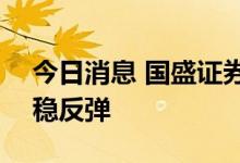 今日消息 国盛证券：新基建有望助力A股企稳反弹