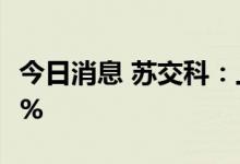 今日消息 苏交科：上半年净利同比增长14.69%