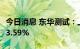 今日消息 东华测试：上半年净利润同比增长73.59%